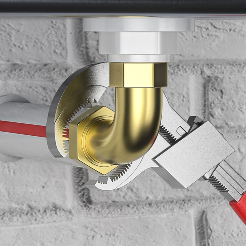 

4-in-1 Universal Adjustable Double-Ended Wrench Multifunctional Faucet Wrench Bathroom Versatility Self-Adjusting Wrench