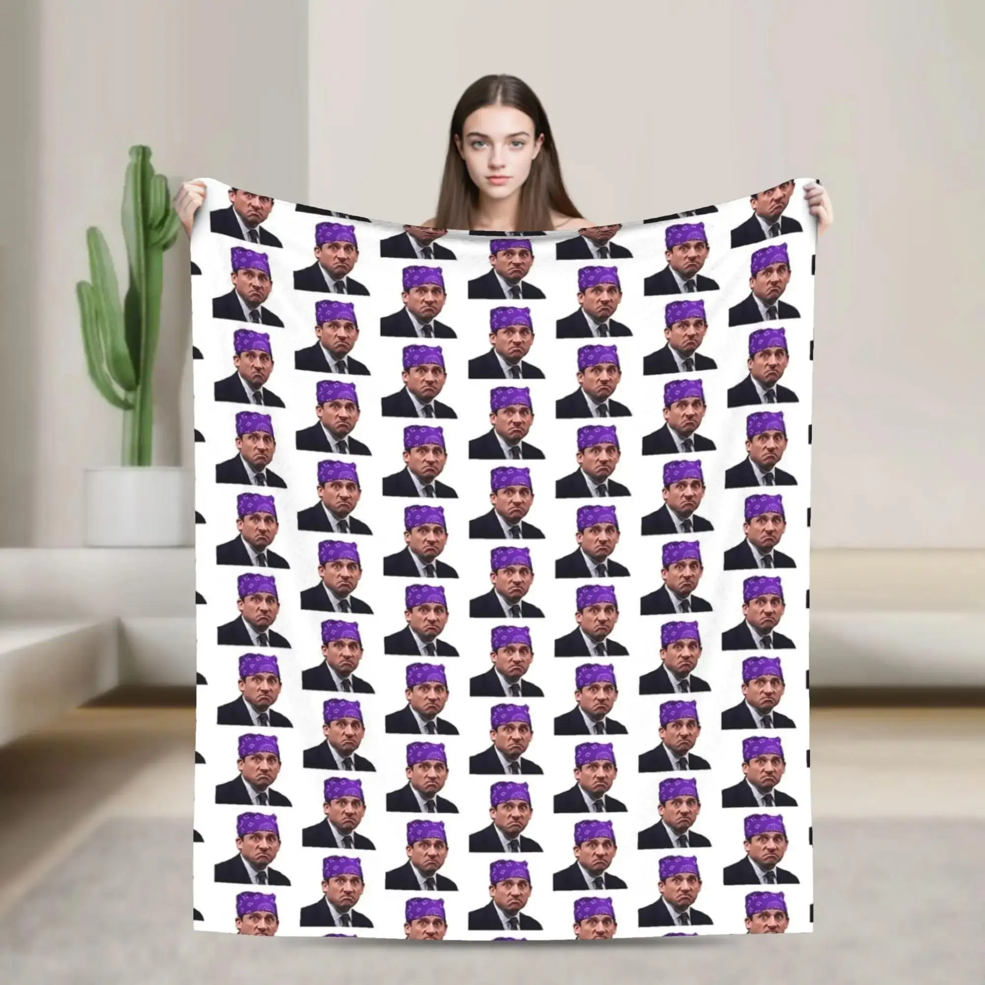 

Плюшевый плед с принтом из забавного телешоу «Тюрьма Майка», мягкий, теплый, эстетичный фланелевый плед для спальни, подарок для фанатов