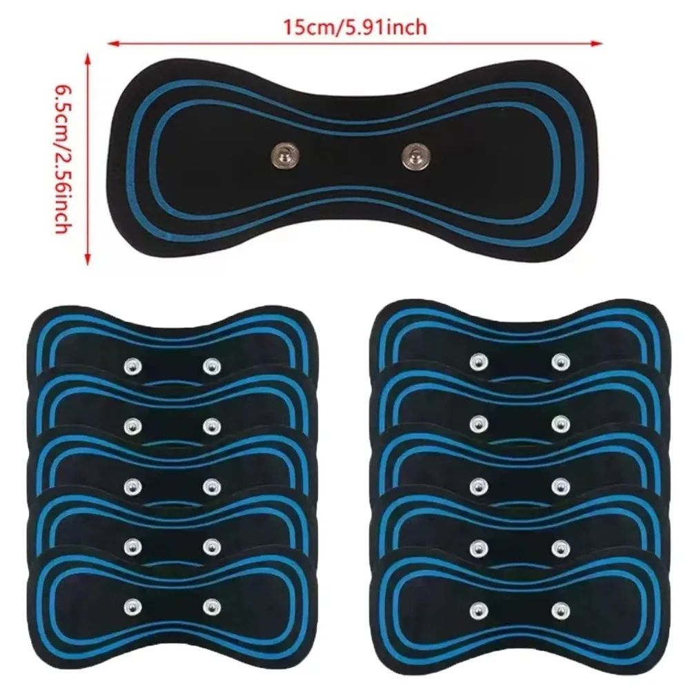 EMS الرقبة نقالة التصحيح الظهر مدلك ملصق تحفيز العضلات نبض بقع اللياقة البدنية تدليك الرقبة الجسم لتخفيف الآلام