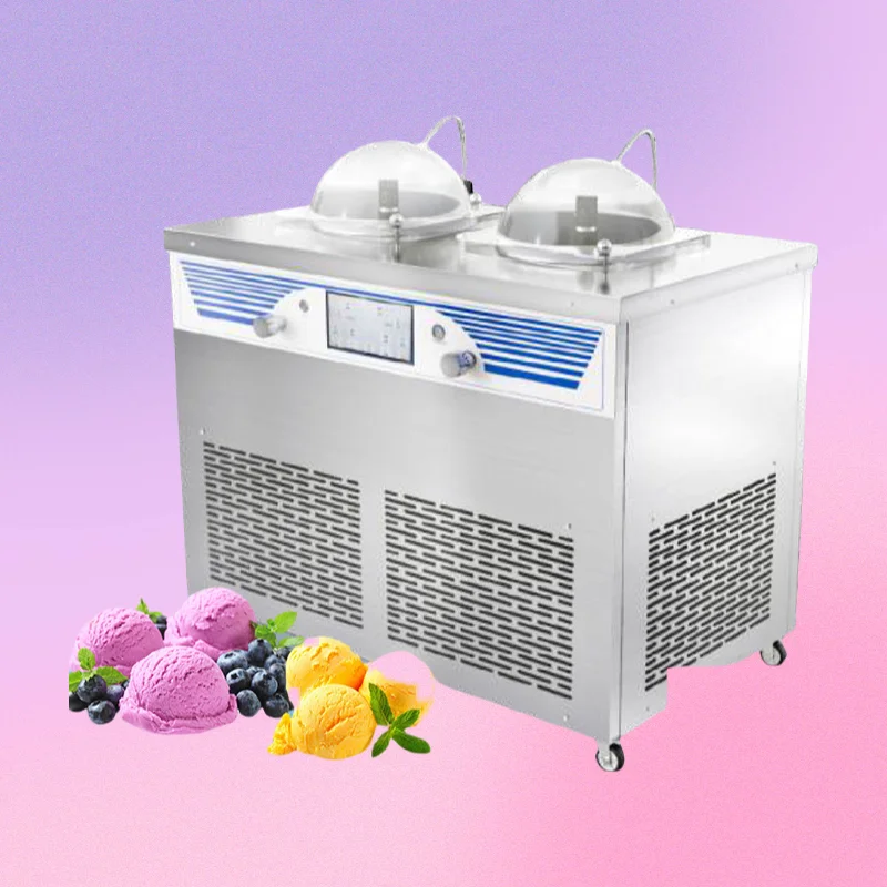 Automatic 6L Stainless Steel Bowl Yogurt and Ice Cream Maker No Pre-Freezing LCD Digital Display for Milk