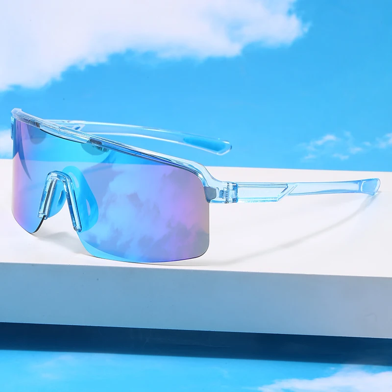 الرجال الدراجات نظارات نظارات شمسية رياضية معكوسة المعدات في الهواء الطلق نظارات التخييم العصرية ملفوفة المضادة للأشعة فوق البنفسجية ركوب التزلج ظلال #2