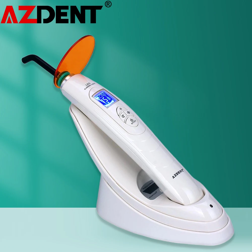 Azdent Dental LED Wireless Curing Light Machine Lamp Cordless 2000mw/CM² Lab Cure Light Dentistry Equipment