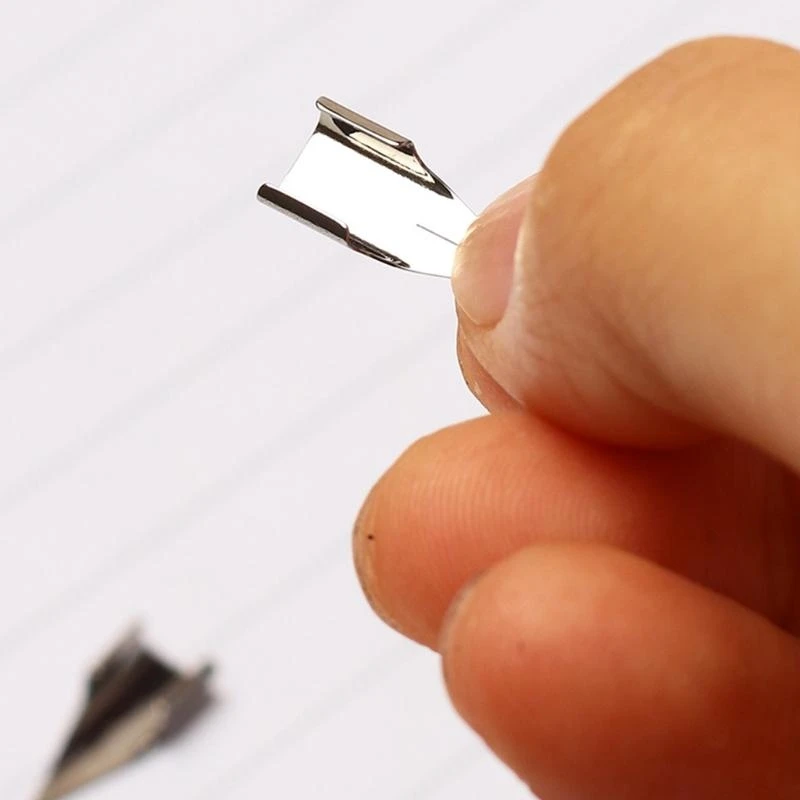 W89C 5 piezas Fuente lápiz Fuente lápiz recta 0.5 mm 0.38 mm Opcional fácil reemplazar sin problemas para los maestros