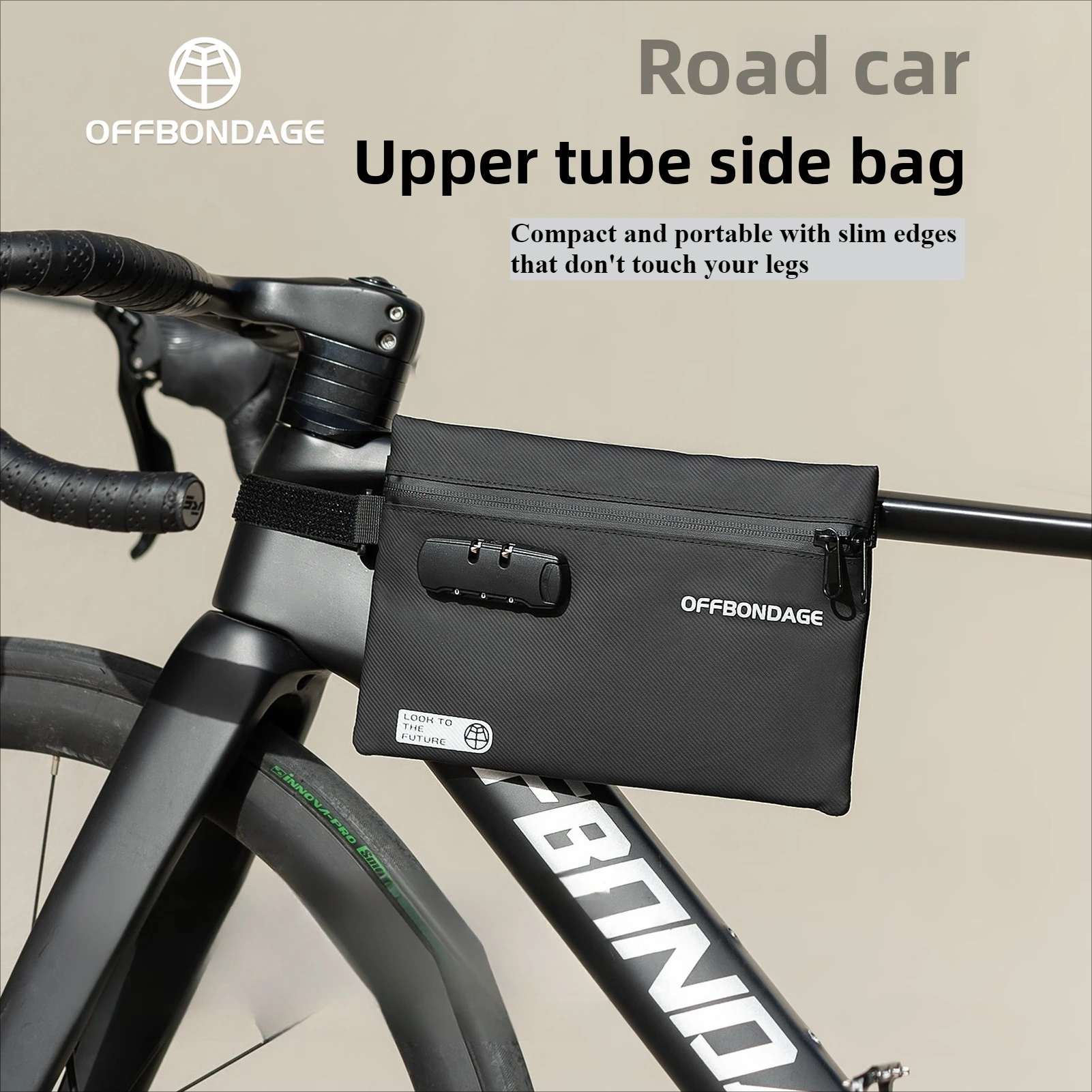 

OFFBONDAGE Велосипедная сумка под трубку Сумка с паролем Водонепроницаемая противоугонная сумка Легкая боковая сумка для езды на велосипеде MTB Аксессуары для велосипеда
