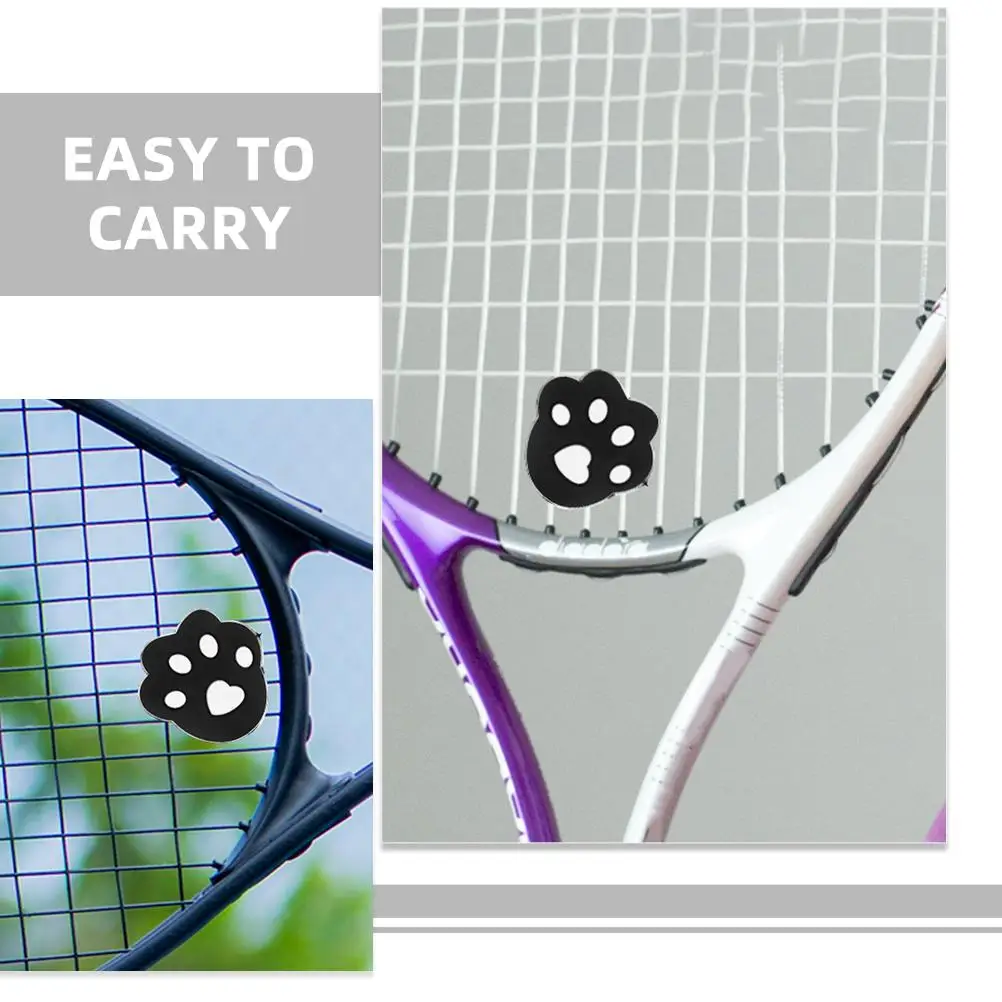 4 Pcs Tennis Racket Shock Absorber Decorative Dampener Dampeners Racquet Shocking Creative Absorbers Silicone