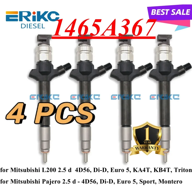 

4PC 1465A367 New Common Rail Inyector 295050-0890 Diesel Pump Nozzle EURO5 For Mitsubishi 4D56 L200