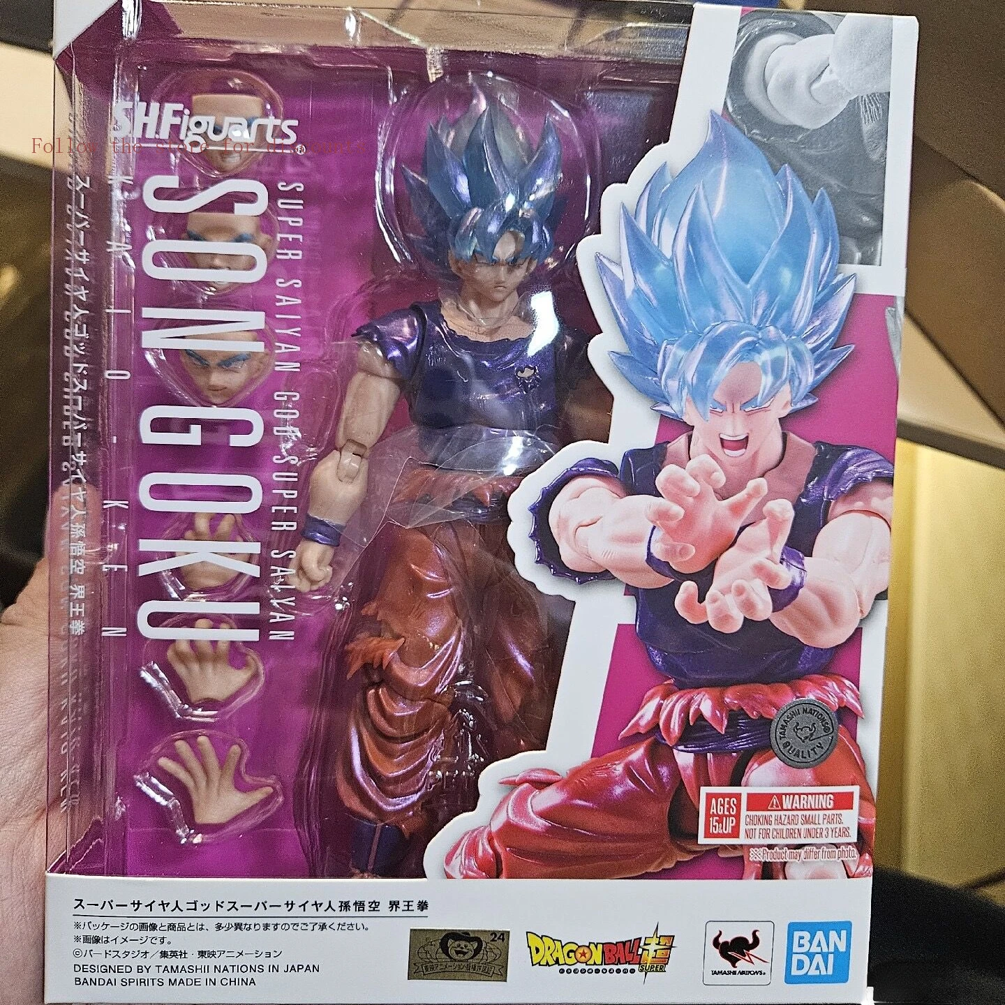 

In Stock Bandai Dragon Ball S.H.Figuarts Super Saiyan God Son Goku Kaioken V Jump 30th Action Figures Toys Collection Gifts