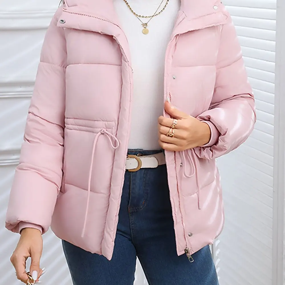 

Casual Long Sleeve Cotton-Padded Jacket Straight Sleeve Style Comfortable Women's Top Fashion Trend No Decoration