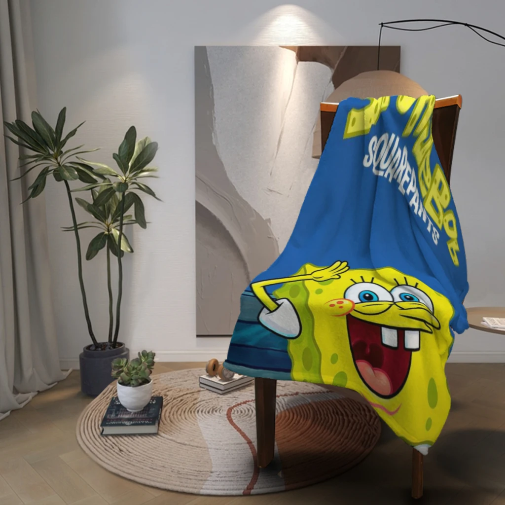 Spongebob Deken Sofa Slaapkamer Bed Home Office Dutje Deken Auto Reizen Picknick Dekens Cadeau