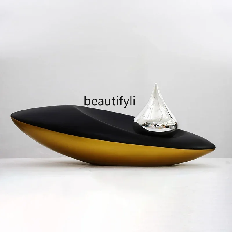 yj21 Sales office Art decoration Abstract fiberglass sculpture Staircase corner Large floor ornament