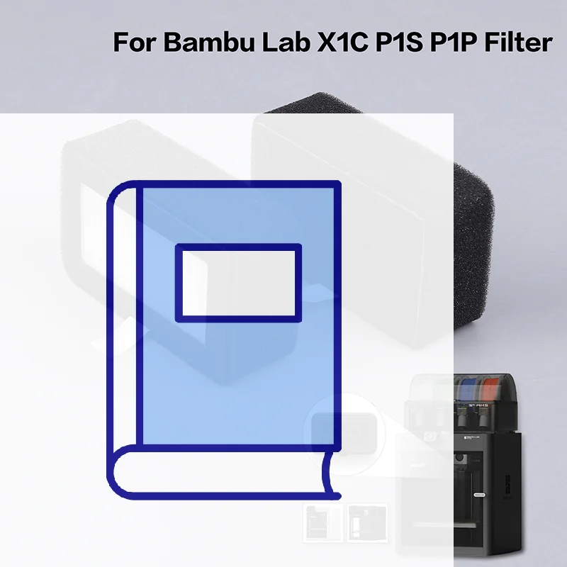 

1/2/3Pcs Upgrade For Bambu Lab X1C P1S P1P Filter HEPA 13 + Activated Carbon Combo Air Filter Ultra Replacement