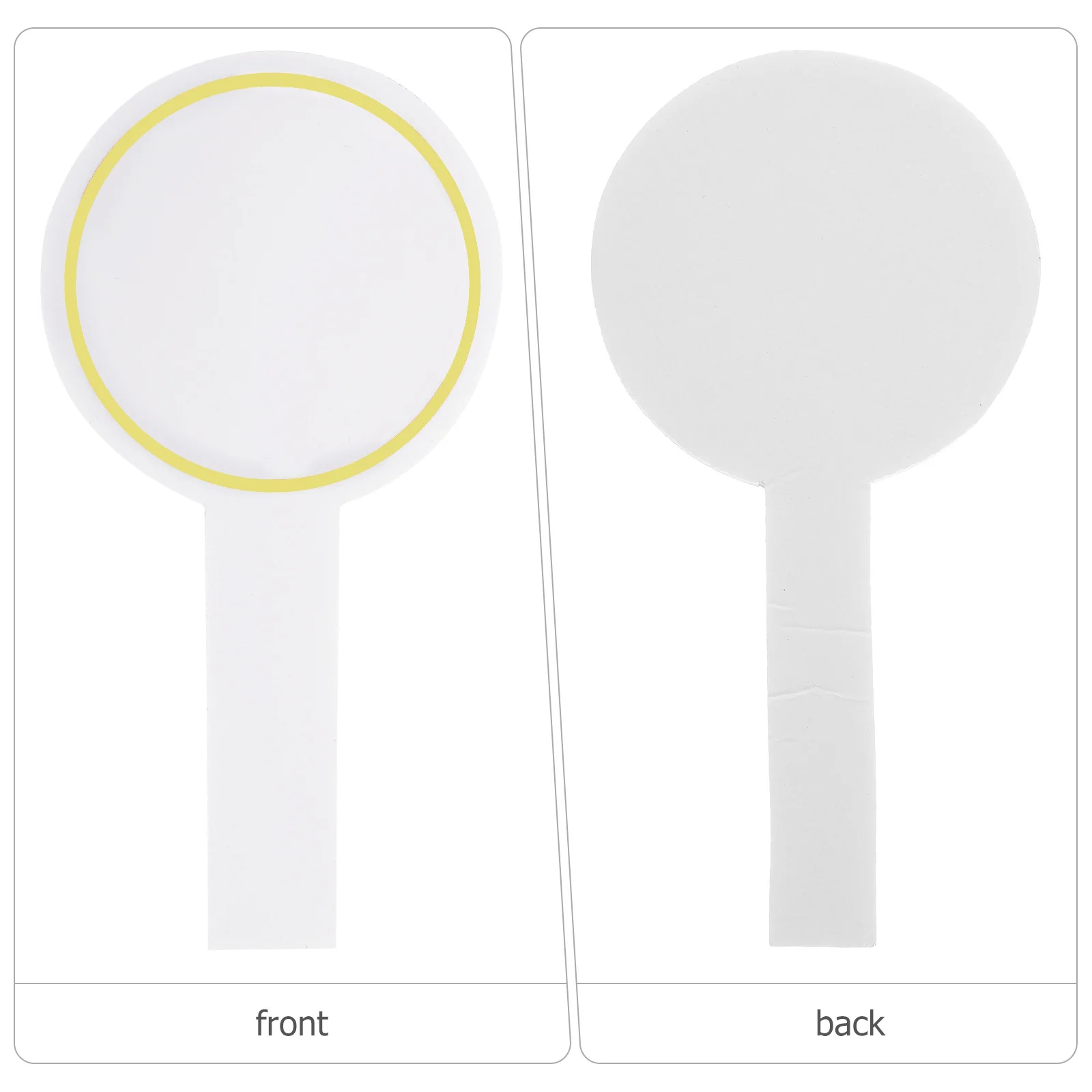 6Pcs Foam Material Scoreboards Single Side Handheld Whiteboards Lightweight Practical Scoring Boards for Games