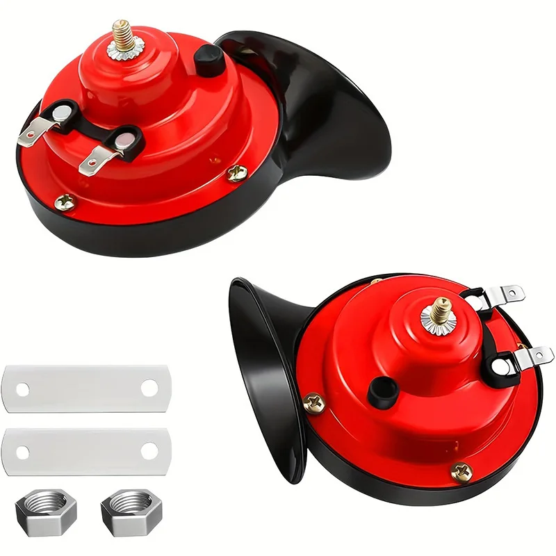 12V Super Loud Train Horns 60DB Universal Waterproof Loud Air Electric Snail Horn Car-boat Motorcycles Automotive Loud Speaker view 4