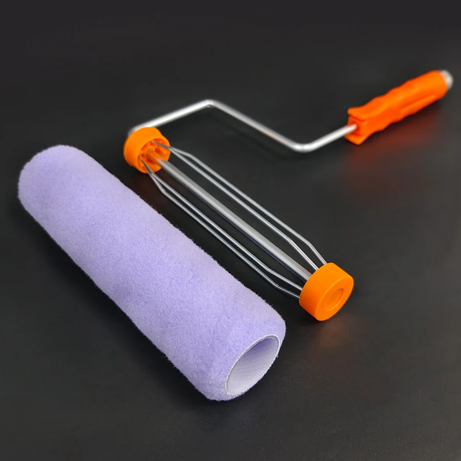 Rolo de pintura estilo gaiola de poliéster LP tecido de 9 polegadas x 1,5 polegadas de 10 peças, pelúcia média;