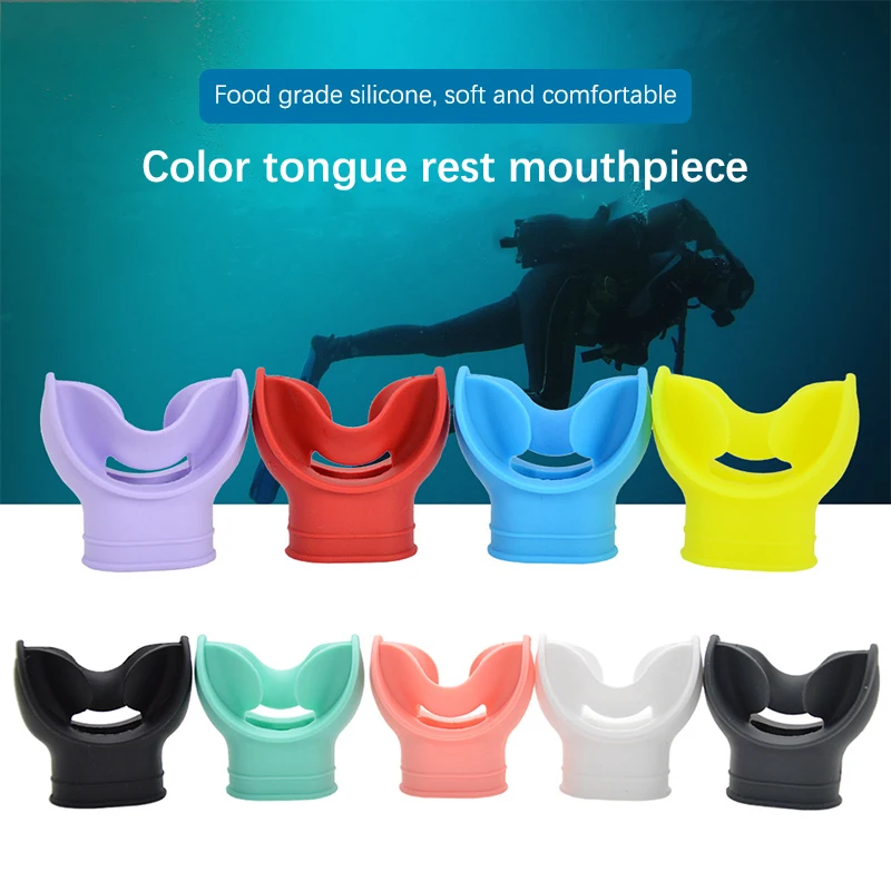 Silicone Snorkel Mouthpiece Comfortable Scuba Diving Regulator Mouthpiece Cover Octopus Holder Retainers Easy To Use