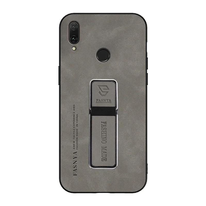 حافظة جلدية فاخرة من جلد الخراف لهاتف هواوي Y8P Y7A Y9S Y9A Y9 Prime 2019 حافظة كاملة ناعمة مع حامل ظهر ناعم