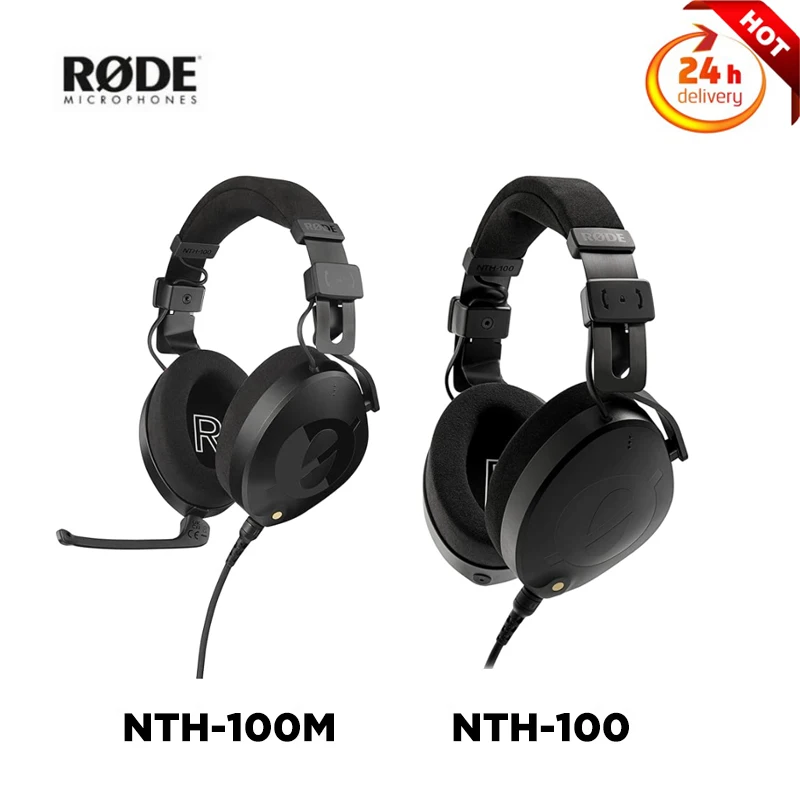 Rode NTH-100M Professional Over-Ear Headset for Media, Broadcast, Podcasting, Content Creation, Streaming, Mixing Audio Editing