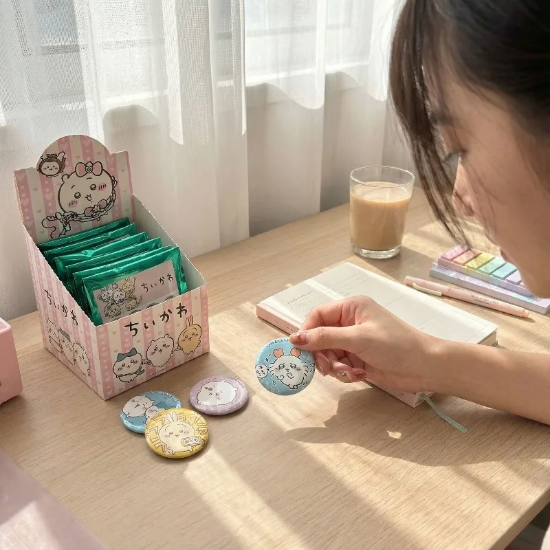 Anime Chiikawa Baji boîte aveugle broche Badge Millet cadeau de noël Hachiware Kawaii belle envoyer aux amis Usagi 2026 nouveau cadeau