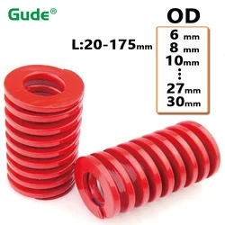 Medium Load Die Springs Red Compression Mould Spring For Rear Trunk Tailgate Strut Support Lift Bar Tool Red Car Accessories