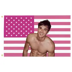 Jacob Elordi American Flag Funny Jacob Flag for Wall Hanging poster flag for Bedroom Living Room Decor College Dorm