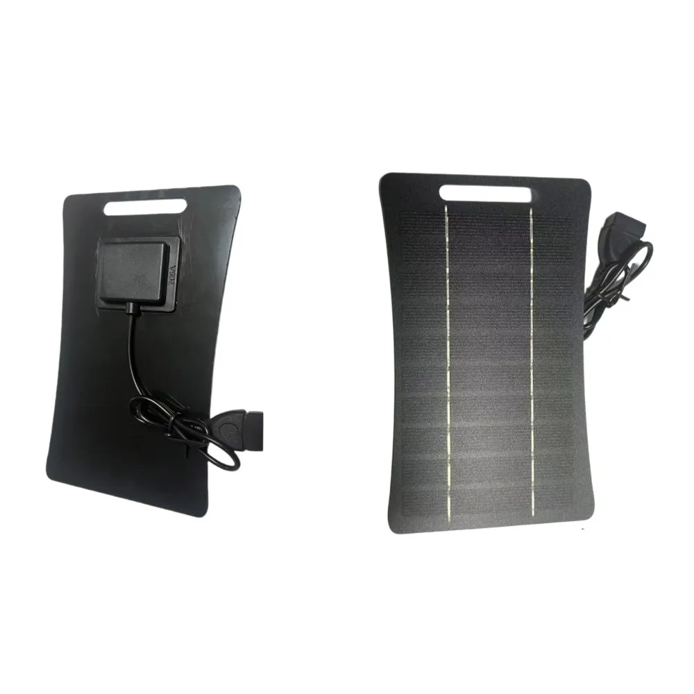 5V 2W USB Solar Charger Panel Versatile Power Source with USB Output Portable Solar System Waterproof Multipurpose
