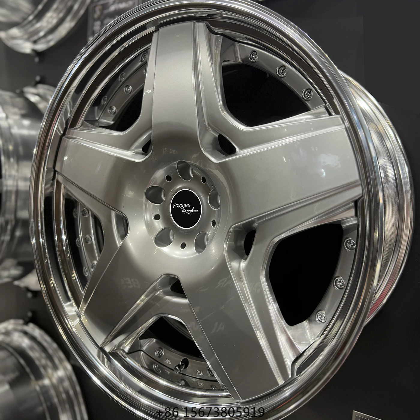 

Высококачественные новые кованые двухсоставные диски из алюминиевого сплава для автомобилей, 18-24 дюйма, матовый черный, многоспицевые, с различным количеством отверстий