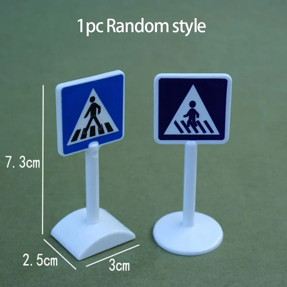 

Road Block Dollhouse Speed Limit Sign Model Toy Mini Simulation City Road Signs Miniature Durable Mini Traffic Road Signs