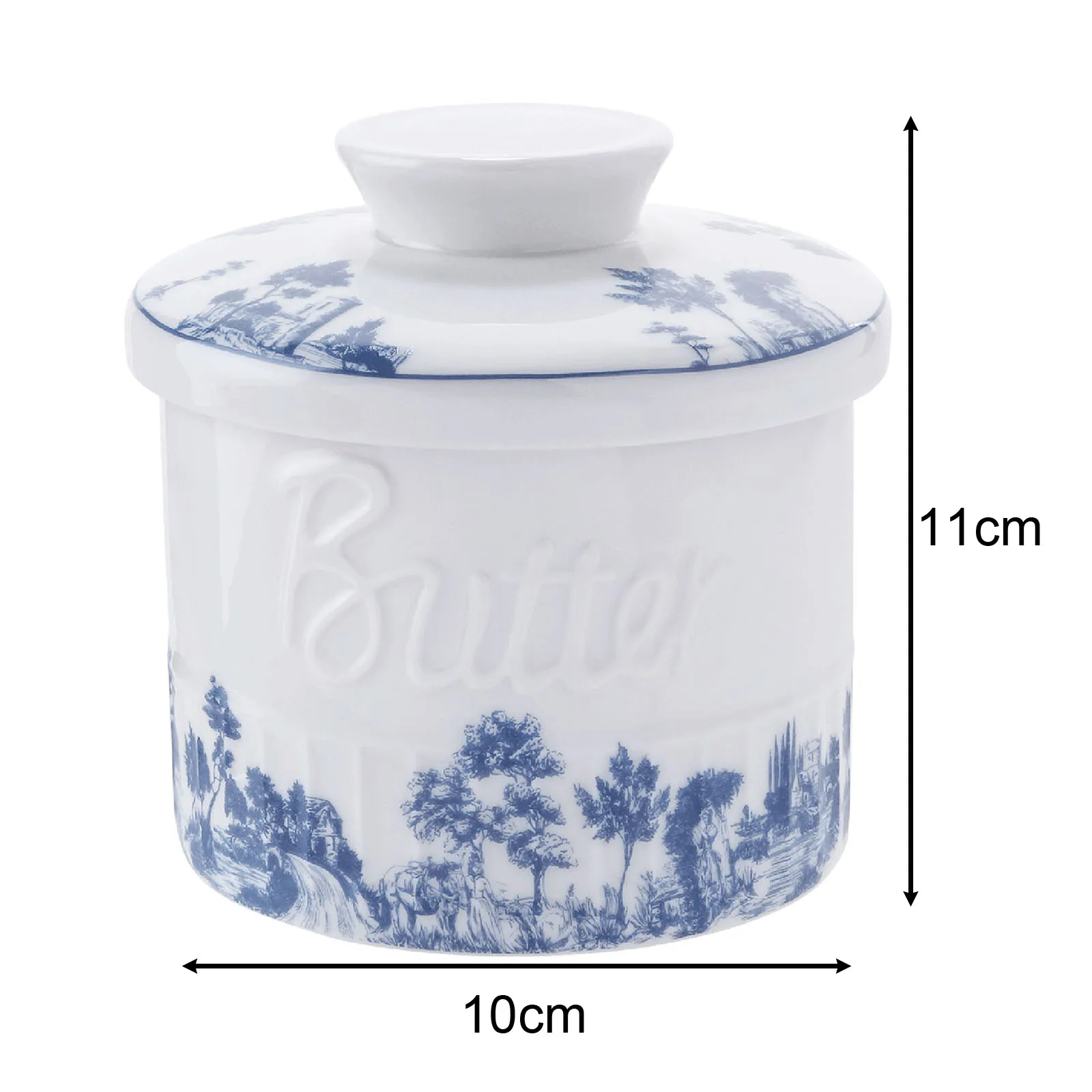 Ceramic Butter Container for Counter Butter Dish for Kitchen Restaurant Cafe Bread Toast Kitchen Dining Housewarming Gift