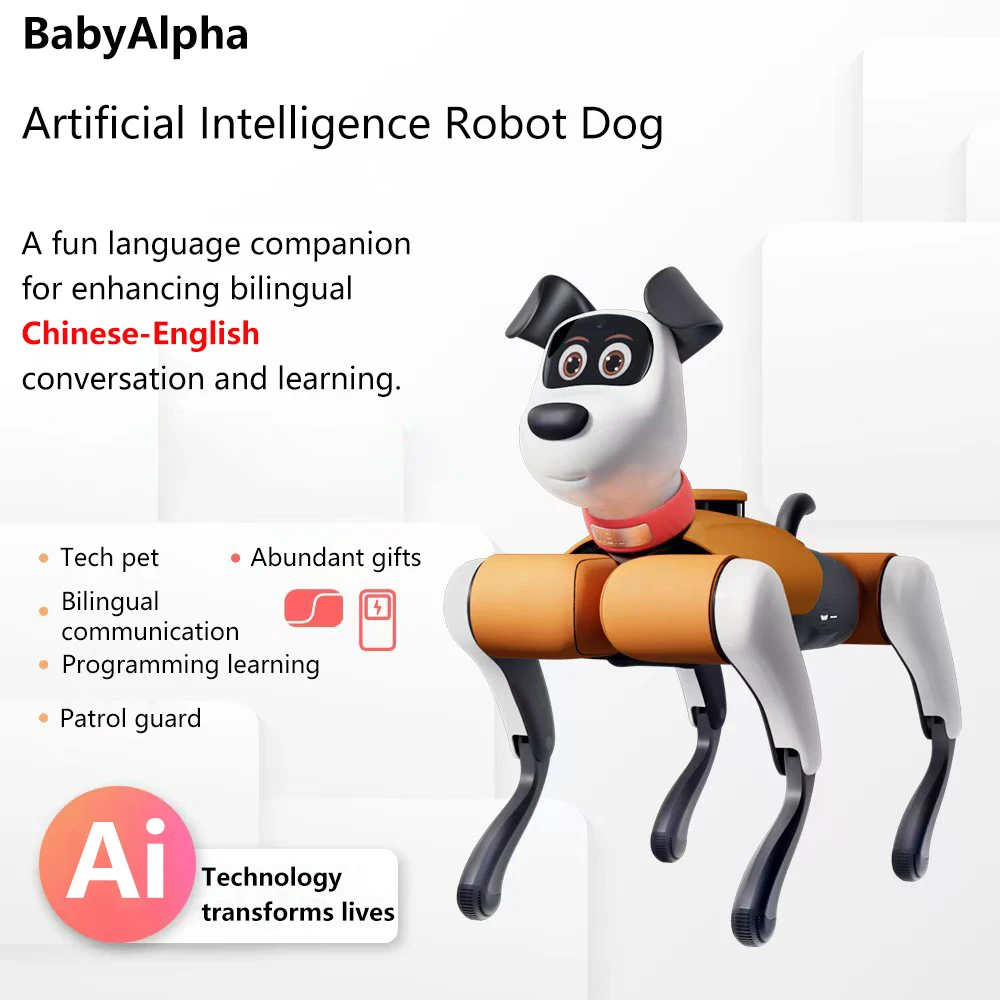 AI Controle Remoto Robot Dog, Interativo Eletrônico Pet Toy, Companion