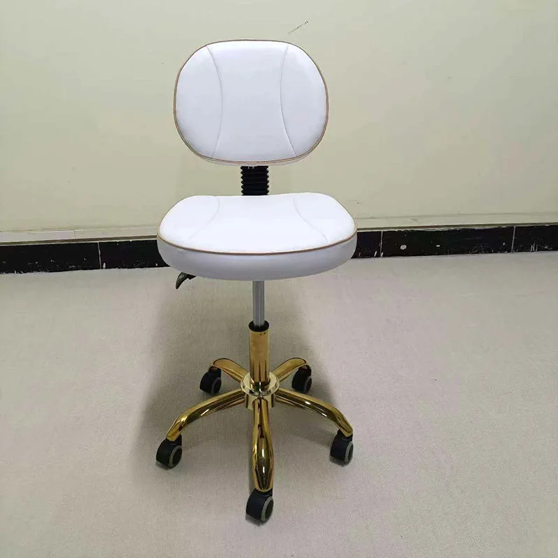 Beauty technician dental lifting and rotating nail tattoo saddle chair