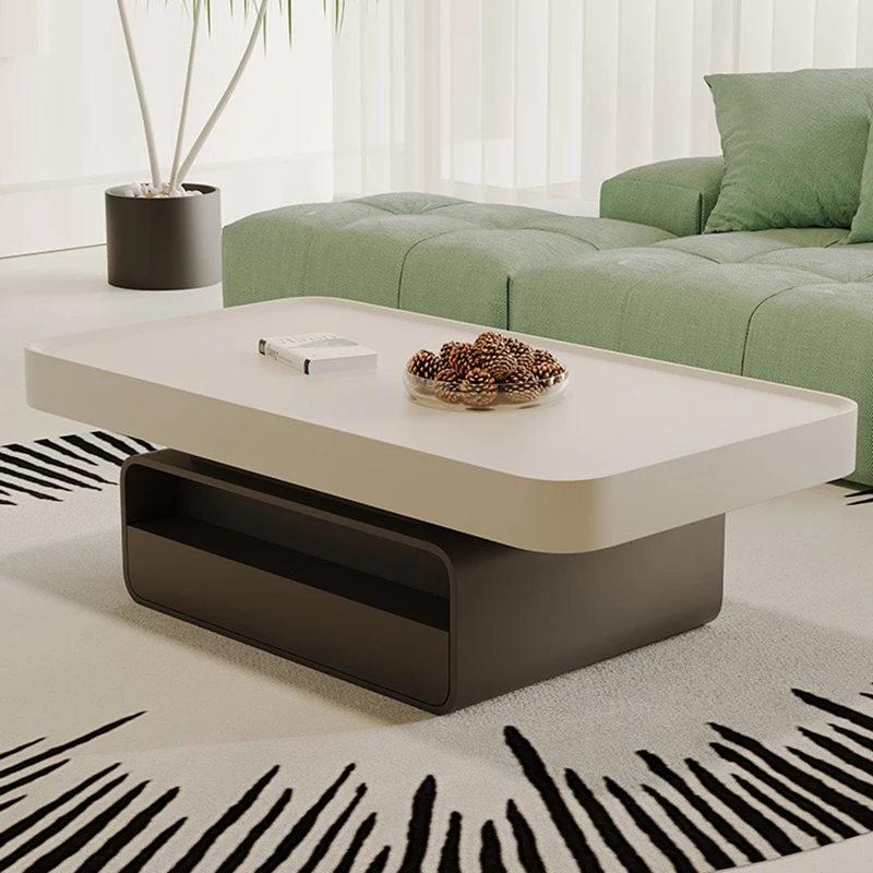 

Italian Minimalist Sintered Stone Coffee Tables Rectangular Modern Simple Designer Piece Living Room Center Tables Furniture