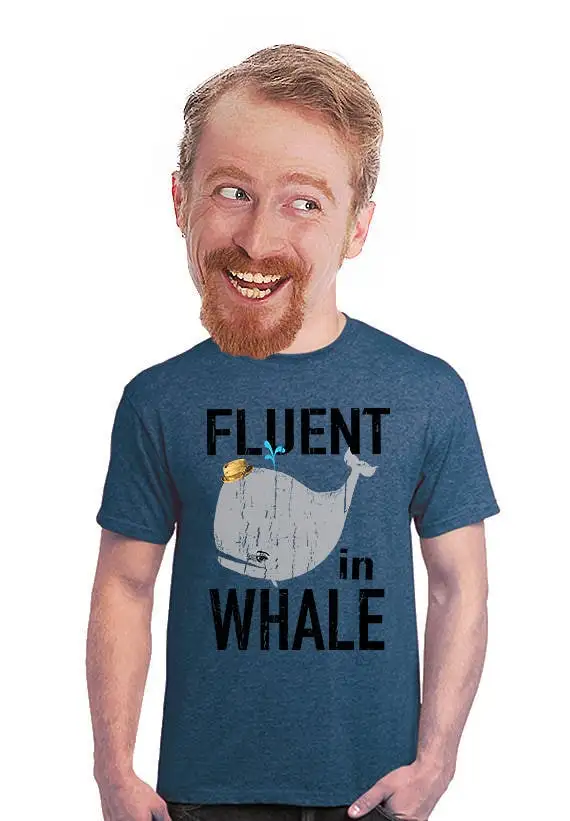 Whale T Shirt Humpback Grey Sperm For Fans Of Whales Watching Geeky Quirky Gift Graphic Tee S 4Xl