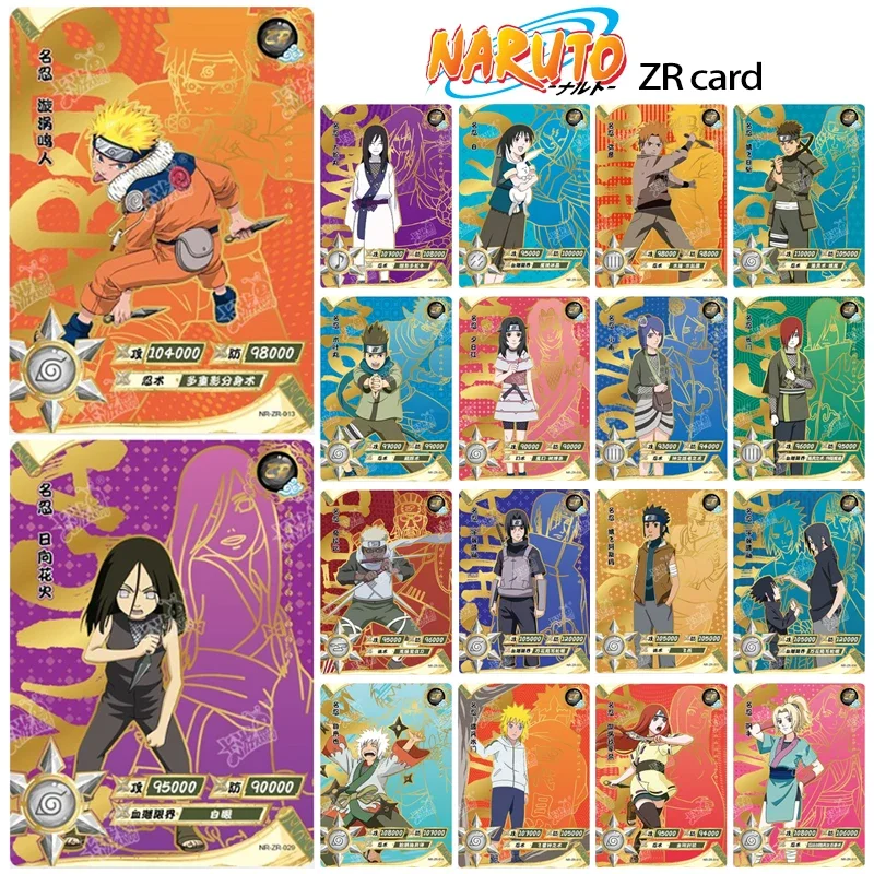 KAYOU cartoon NARUTO Uchiha Itachi Bronzing anime character collection flash card Family board game toys Christmas birthday gift