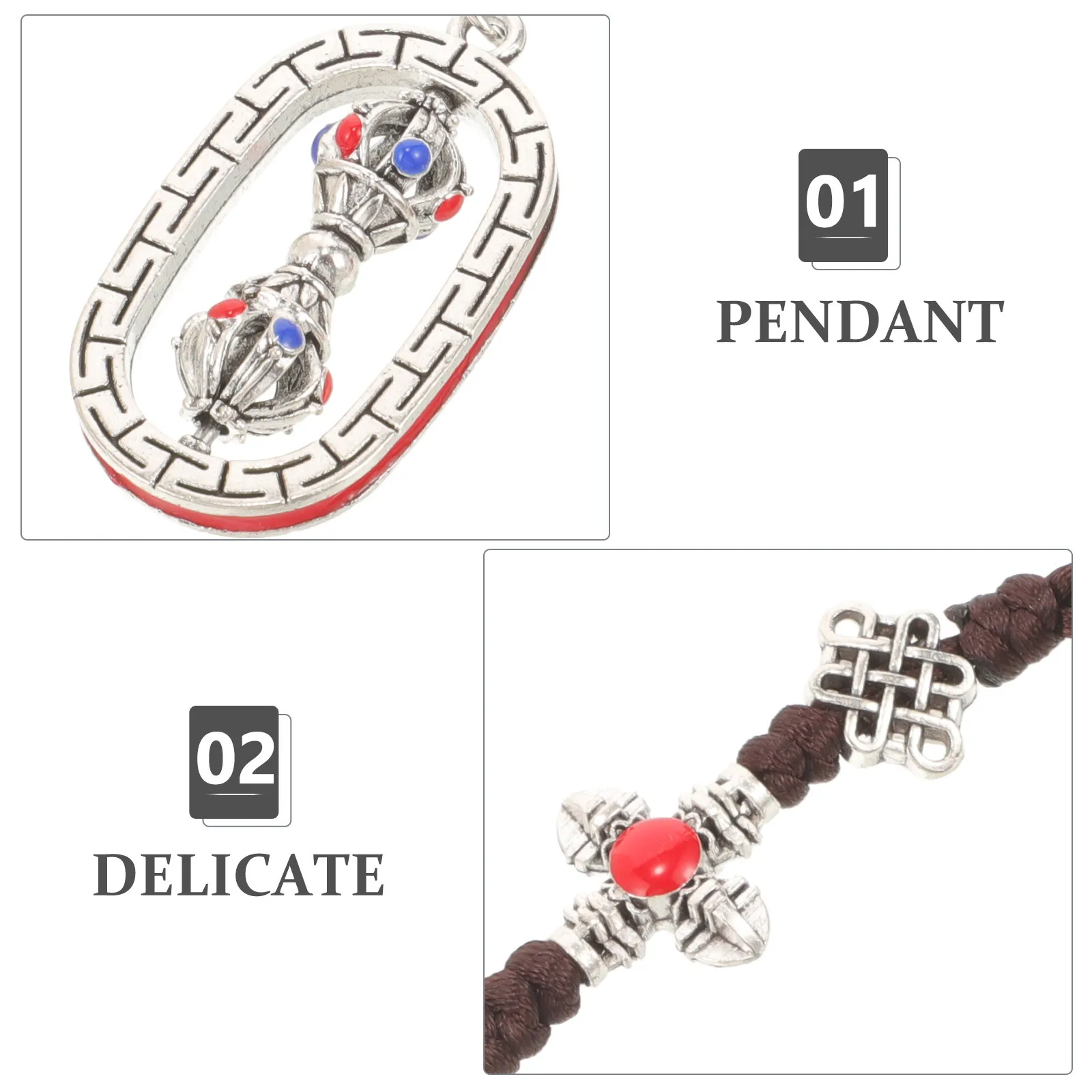 

Tibetan Style Hanging Pendant Lightweight Alloy Car Hanging Ornament For Bag Backpack Suitcase Ethnic Decorative Pendant