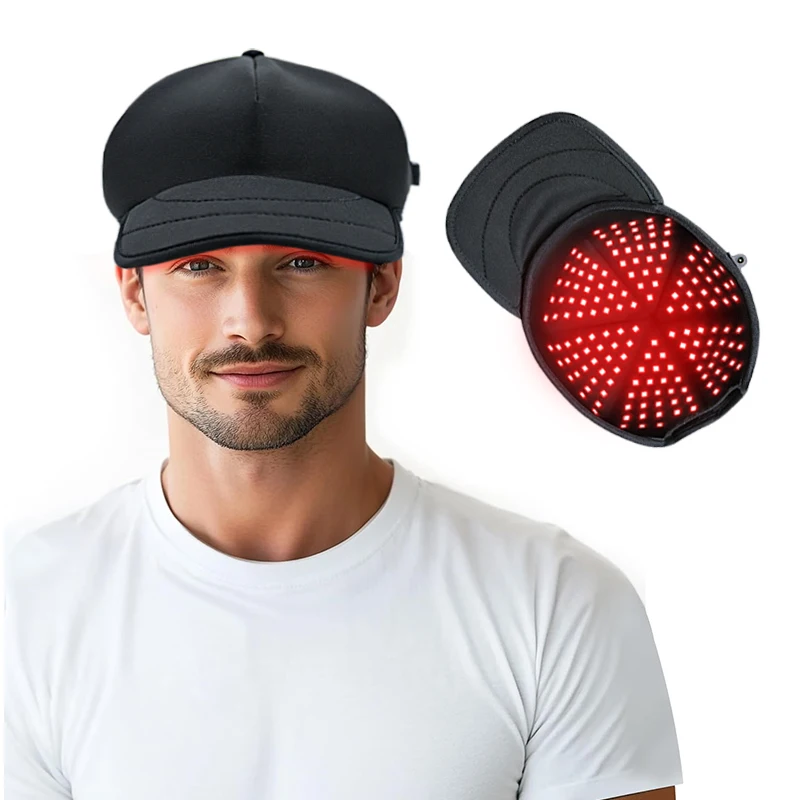 

RedThera 176 Leds Red Light Therapy Head Cap 660nm 850nm Red Light Therapy Caps Hat