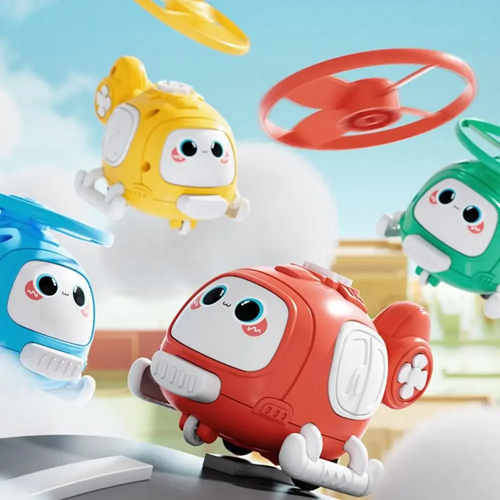 多色ランニングと衝突飛行機衝突飛散プラスチック製漫画飛行機おもちゃ興味深い知的発達