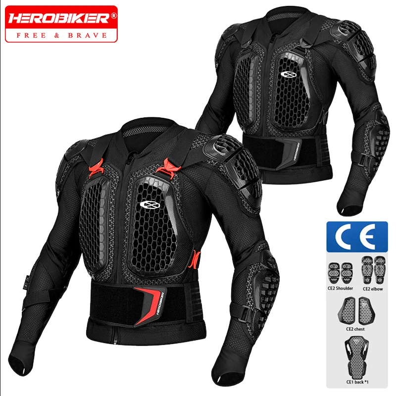 

Motorcycle Jacket Men Anti-Fall Motocross Motorcycle Body Armor Motorbike Racing Jacket CE Approved Protection Gears Equipment
