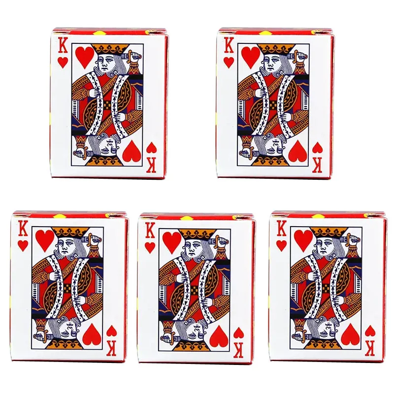 Mini Poker Playing Cards Cute Novelty Funny Gifts Travel Toys Party Games For Kids Adults Juegos De Mesas Para Toda La Familia