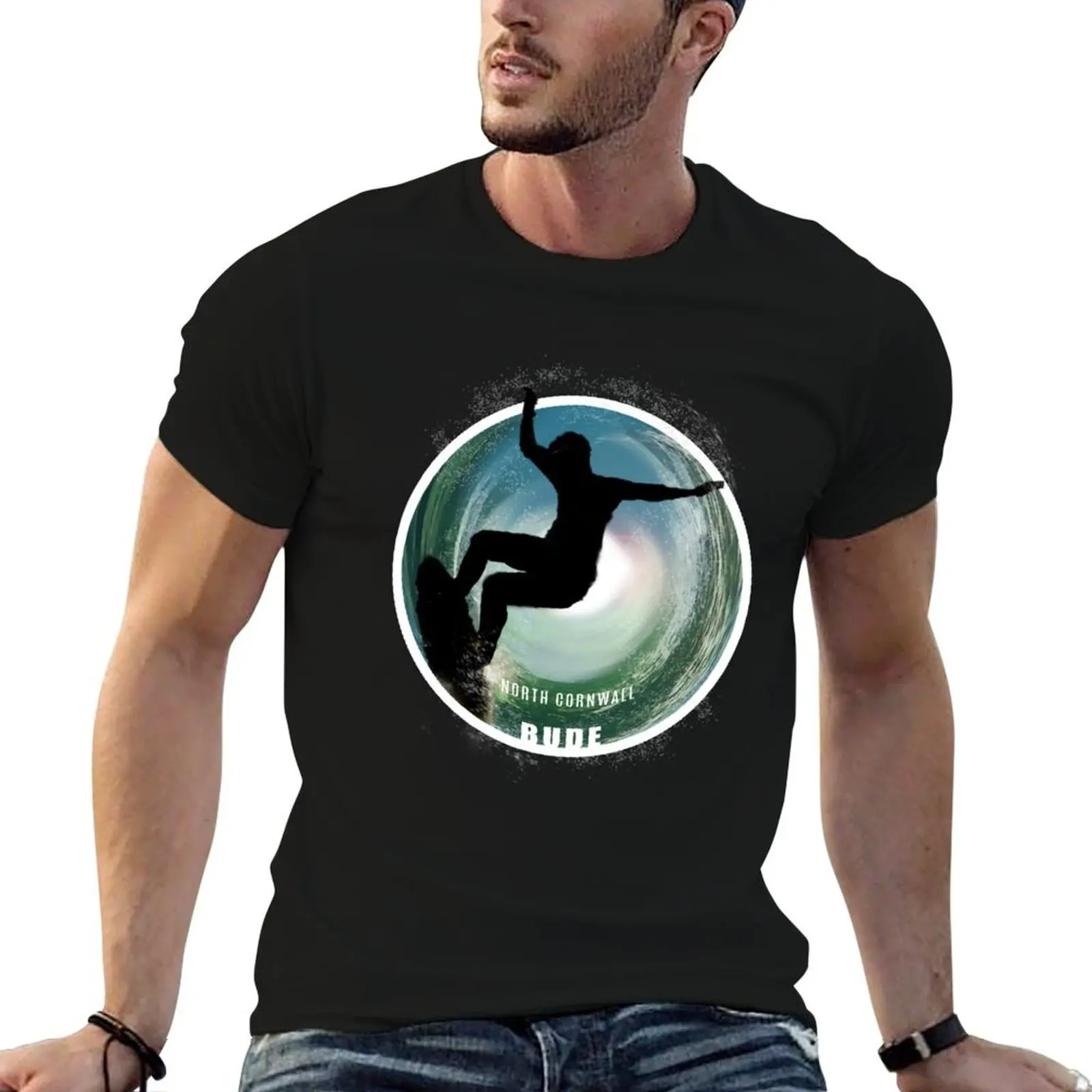 

Bude surfing T-Shirt man t shirts for men casual t shirts cotton 100% T-Shirt