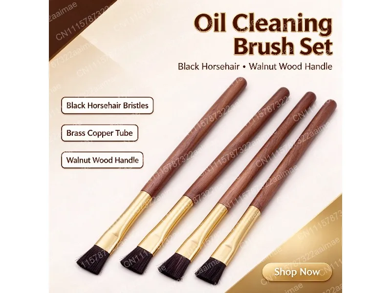 Natural Horsehair Watch Cleaning Brush Tool for Watchmakers Dust and Oil Removal on Watch Movements
