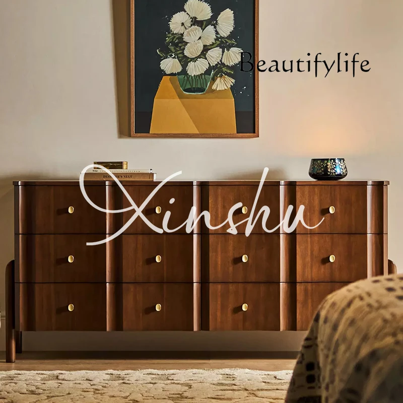 

Французский средневековый сундук из цельного дерева, вход, крыльцо, декоративный шкаф для спальни, бытовой шкаф с шестью сундуками, шкафчик для хранения