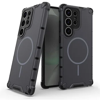 Anti-slip Bumper Armor Magnetic Phone Case For Samsung S24 S25 S26 Plus S23 Ultra A56 A55…