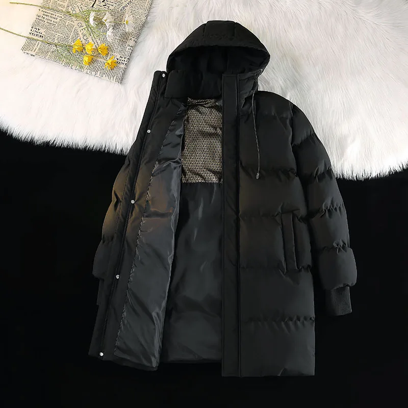 Winter Mode Jugend Mittlere und Lange Kleidung Männer Koreanische Version Beliebte Brot Unten Baumwolle Verdickt Warme Mantel männlichen bobojaco