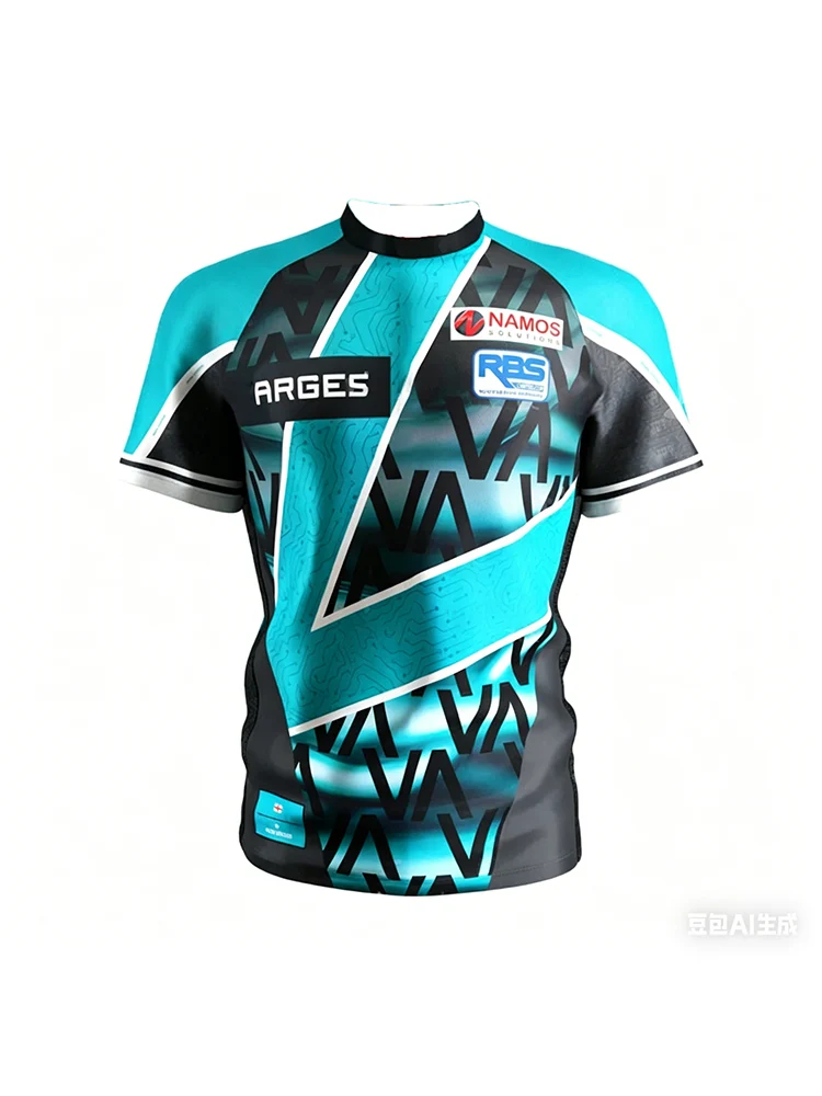 AliExpress NONE Men Darts T Shirt Quick Dry Breathable Competition Dart Jersey Professional Match Sportswear Top Outdoor Game Uniform Cycling