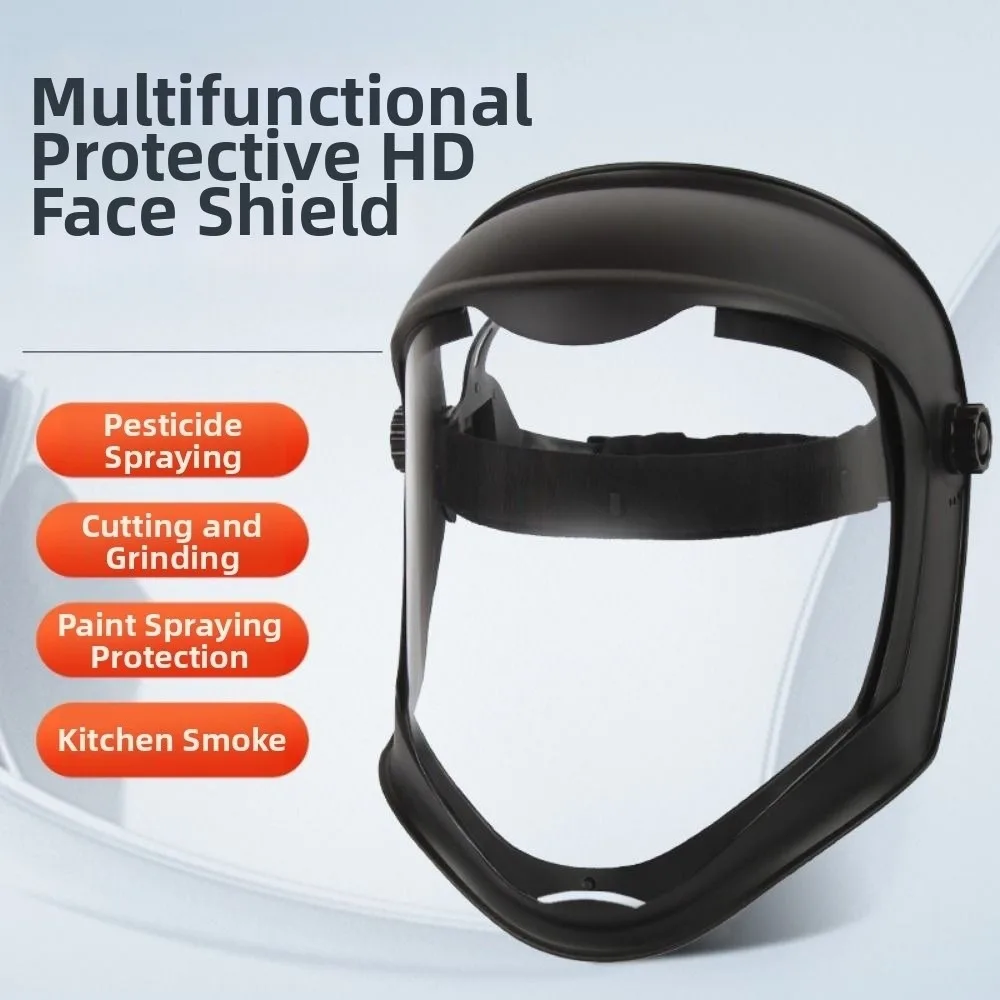 Multipurpose Anti Fog Full Face Shield Anti Impact Dustproof Welding Mask Anti Splash Lightweight Transparent Mask Lawn Work