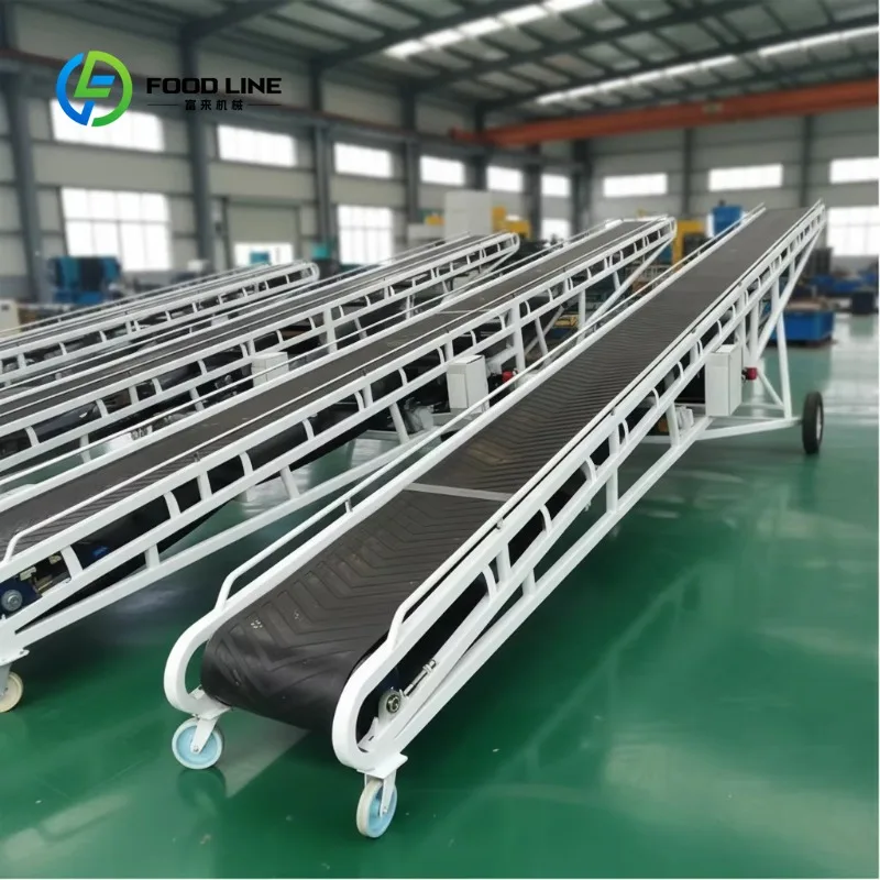 Industrial Electric Conveyor Machine Belt Transport System for Warehouse and Logistics Use