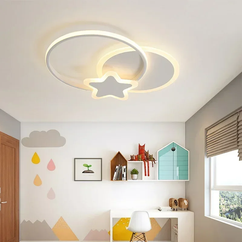 moderna lampada de teto led para sala estar jantar criancas quarto estrela forma lustre interior decoracao casa luminaria lustre 01