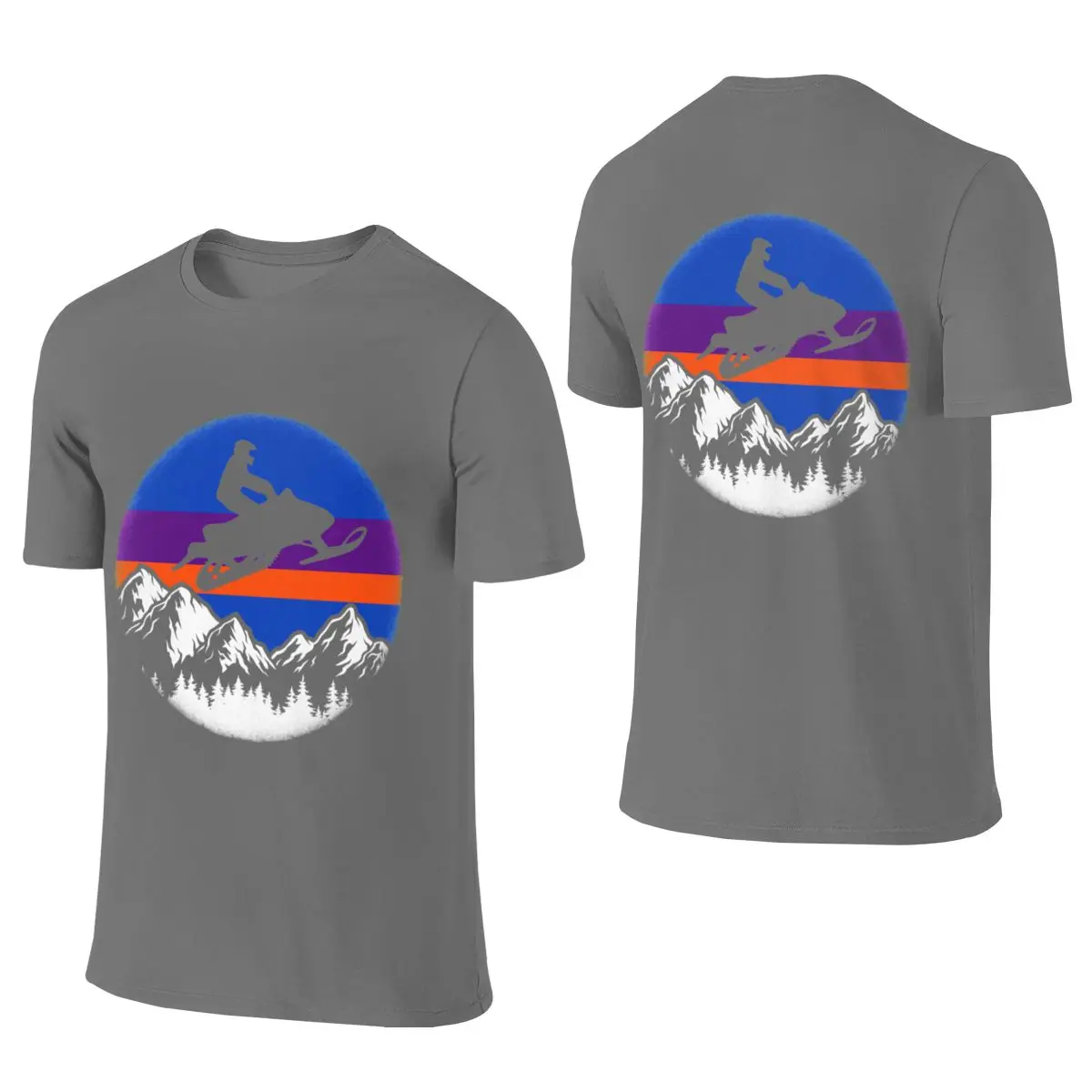 Snowmobiling Sled Vintage American Snowmobile Hong Kong Style Reversible T-shirt Casual Vibe Durable Women's T-shirts