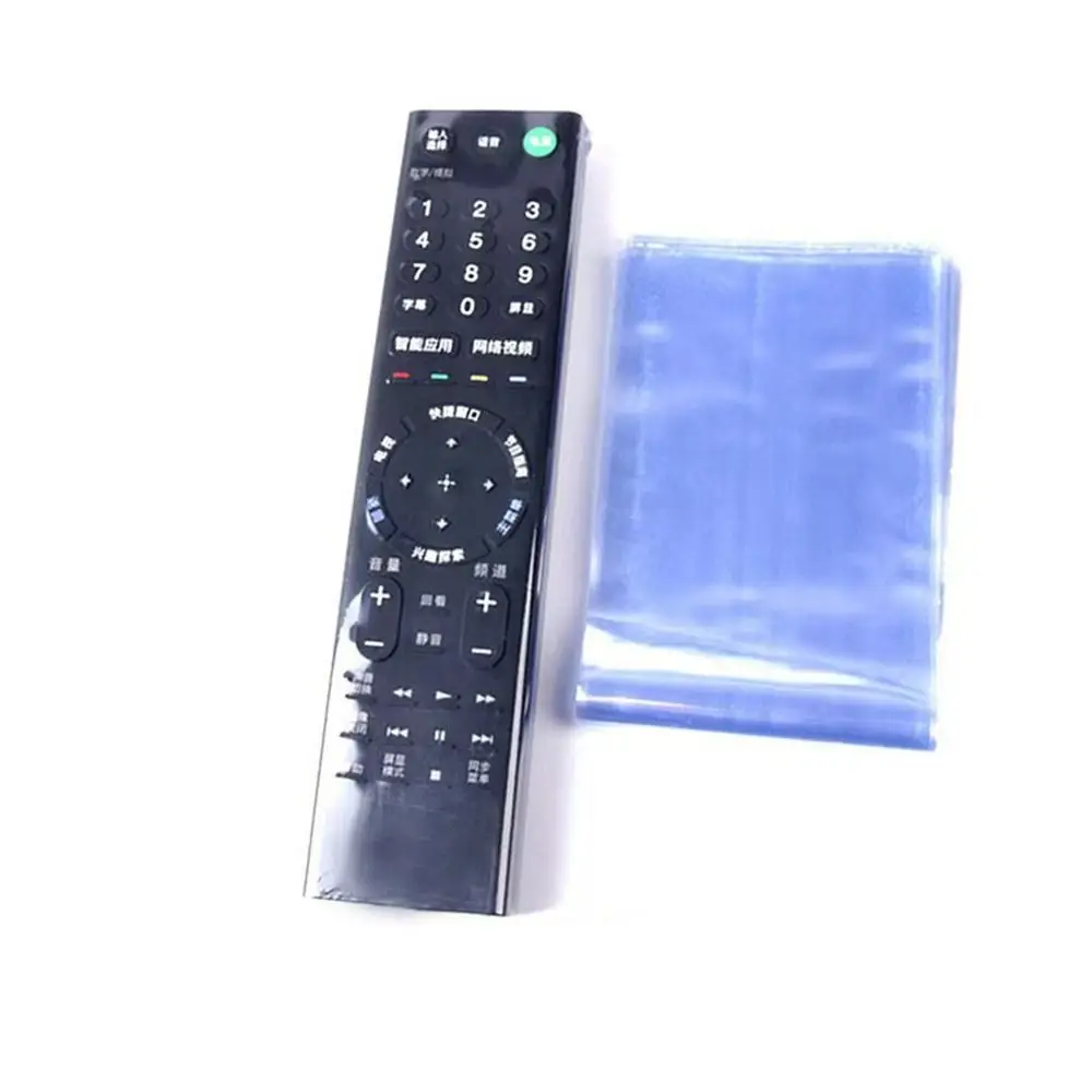 50Pcs PVC Shrink Wrap Remote Control Shrink Wrap Bags Oilproof Waterproof Remote Control Protective Cover Heat Shrinkable