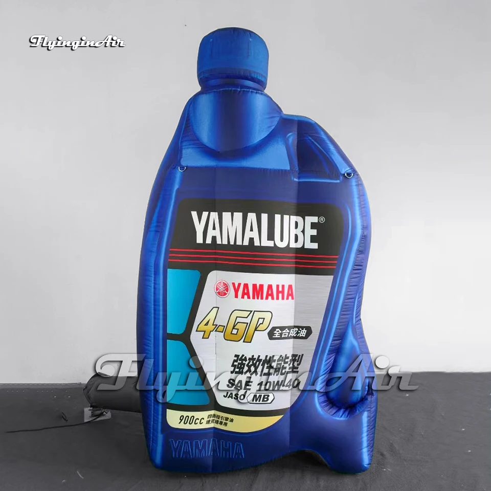 

3m High Customized Large Advertising Inflatable Engine Oil Bottle Replica For Exhibition Event